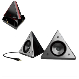KWorld Dark Pyramid D14+暗黑金字塔 2.1聲道 三件式喇叭