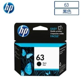 HP 63 原廠黑色墨水匣 F6U62AA