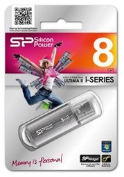 Silicon Power 廣穎 8G UltimaII 隨身碟 金屬 神秘銀