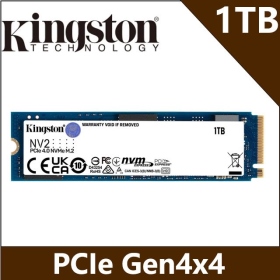 金士頓 Kingston NV2 1TB Gen4 PCIe SSD 固態硬碟 SNV2S/1000G 1