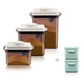 【安酷生活】一鍵搞定防滑刮平奶粉罐-2021五件套彌月禮盒組