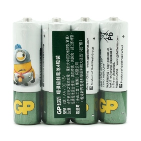 GP超霸3號小小兵碳鋅電池4入