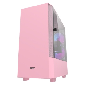 darkFlash DLV22 ATX機箱-粉(不含風扇)