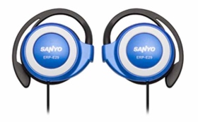 ERP-E29三洋立體聲耳掛式耳機-藍